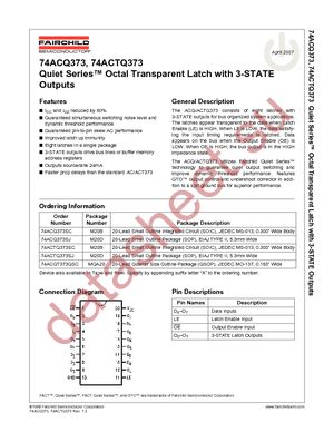 74ACQ373PC datasheet  